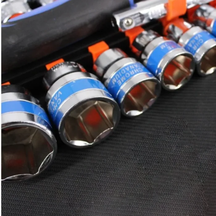 Conjunto de Ferramentas Soquete Catraca 1/2 22 Pçs Carros Stels Ferramenta Profissional - Imagem 4