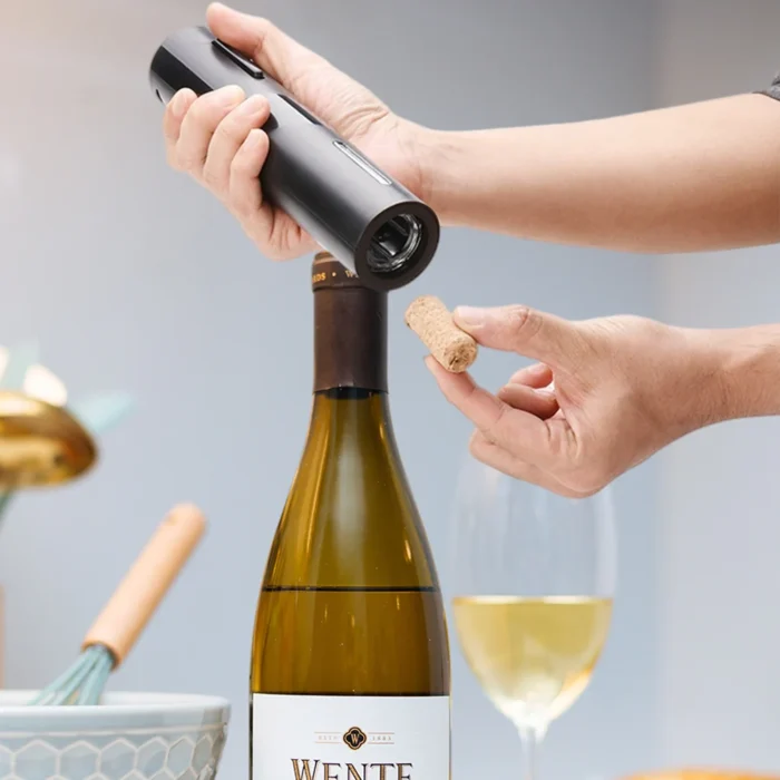 Abridor de garrafas de vinho, automático, cortador elétrico para abrir vinhos, acessório para cozinha, utensílios - Imagem 2